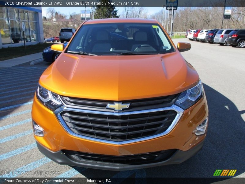 Orange Burst Metallic / Medium Ash Gray 2018 Chevrolet Equinox LT AWD