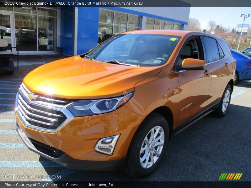 Orange Burst Metallic / Medium Ash Gray 2018 Chevrolet Equinox LT AWD