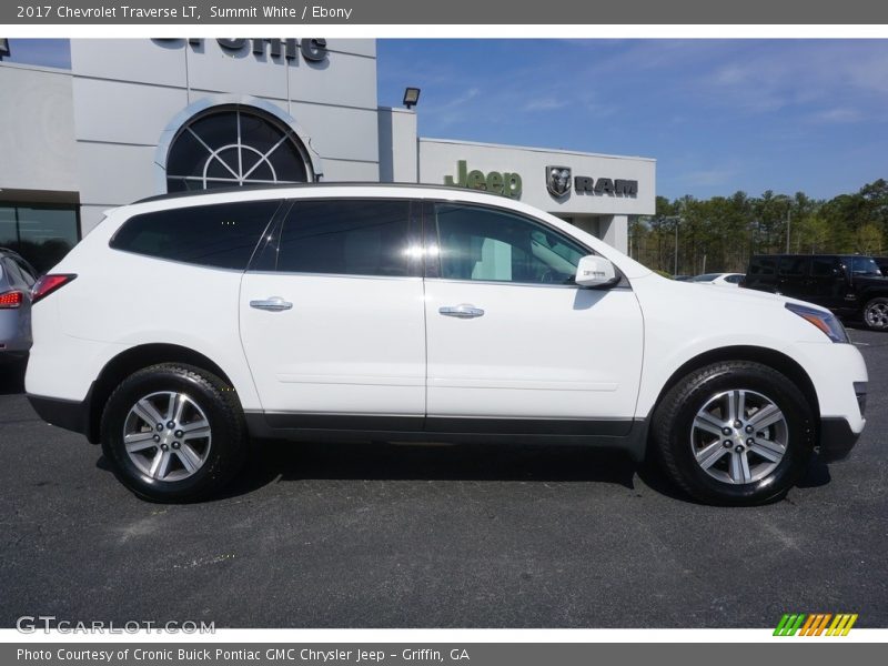 Summit White / Ebony 2017 Chevrolet Traverse LT