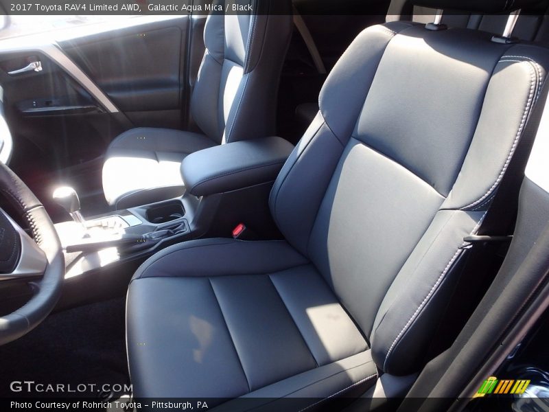 Galactic Aqua Mica / Black 2017 Toyota RAV4 Limited AWD