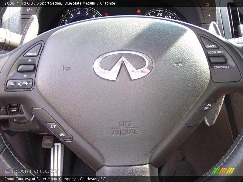 Blue Slate Metallic / Graphite 2008 Infiniti G 35 S Sport Sedan