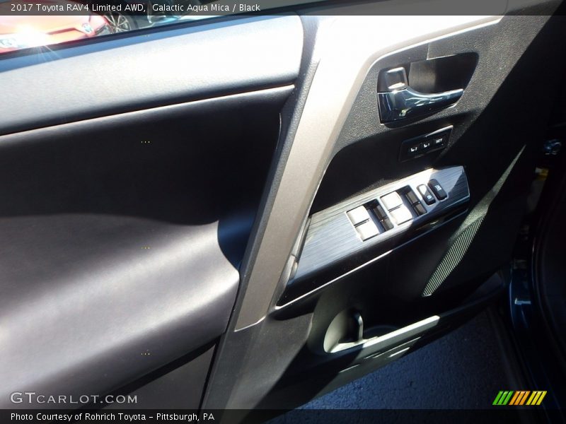 Galactic Aqua Mica / Black 2017 Toyota RAV4 Limited AWD