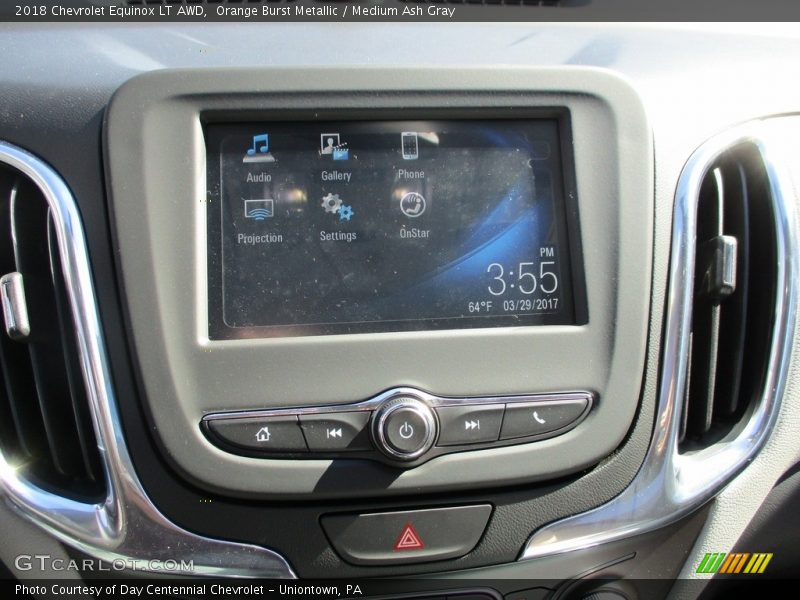 Orange Burst Metallic / Medium Ash Gray 2018 Chevrolet Equinox LT AWD