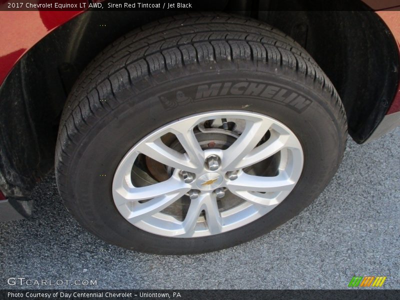 Siren Red Tintcoat / Jet Black 2017 Chevrolet Equinox LT AWD