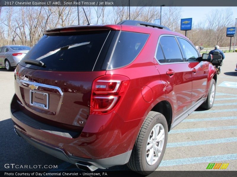 Siren Red Tintcoat / Jet Black 2017 Chevrolet Equinox LT AWD