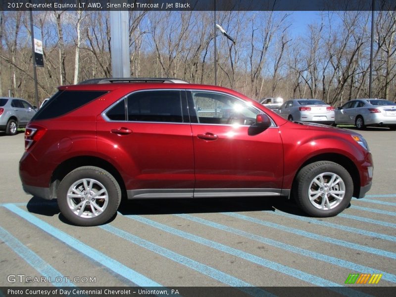 Siren Red Tintcoat / Jet Black 2017 Chevrolet Equinox LT AWD