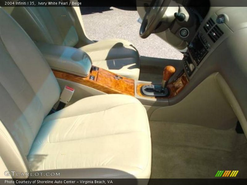 Ivory White Pearl / Beige 2004 Infiniti I 35