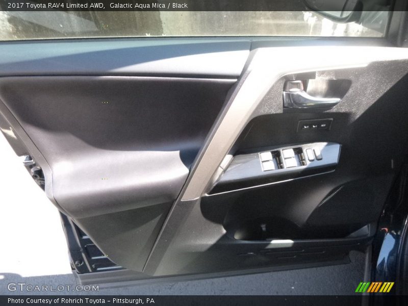 Galactic Aqua Mica / Black 2017 Toyota RAV4 Limited AWD