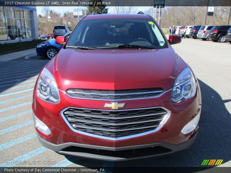 Siren Red Tintcoat / Jet Black 2017 Chevrolet Equinox LT AWD