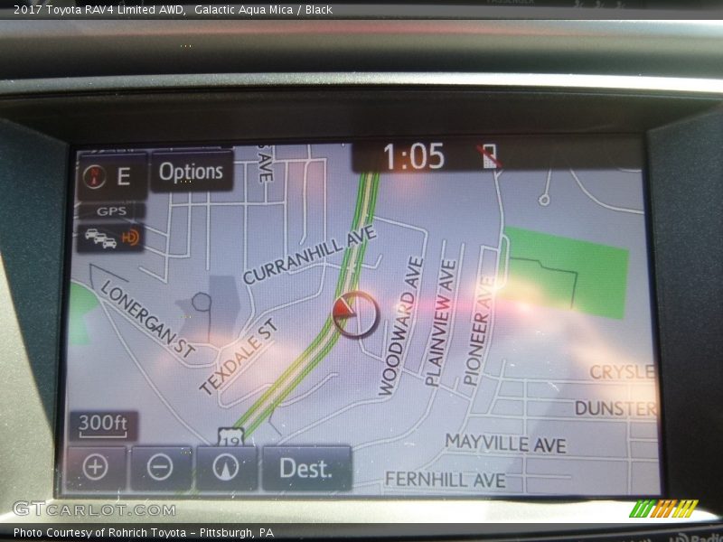 Galactic Aqua Mica / Black 2017 Toyota RAV4 Limited AWD