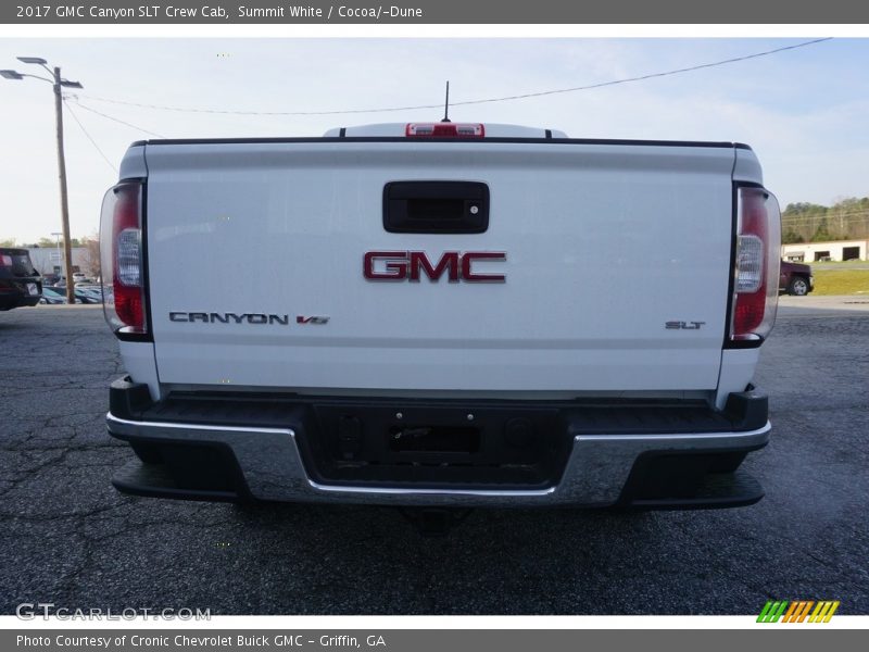 Summit White / Cocoa/­Dune 2017 GMC Canyon SLT Crew Cab
