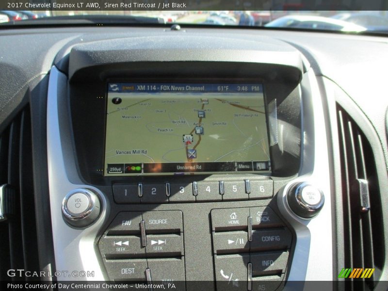 Siren Red Tintcoat / Jet Black 2017 Chevrolet Equinox LT AWD