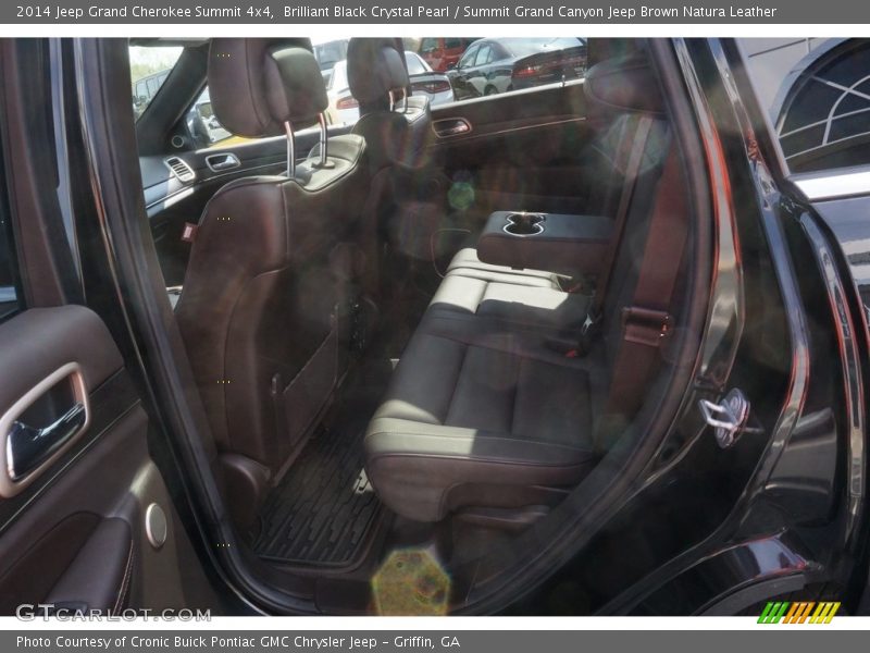 Brilliant Black Crystal Pearl / Summit Grand Canyon Jeep Brown Natura Leather 2014 Jeep Grand Cherokee Summit 4x4