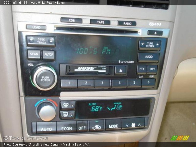 Ivory White Pearl / Beige 2004 Infiniti I 35