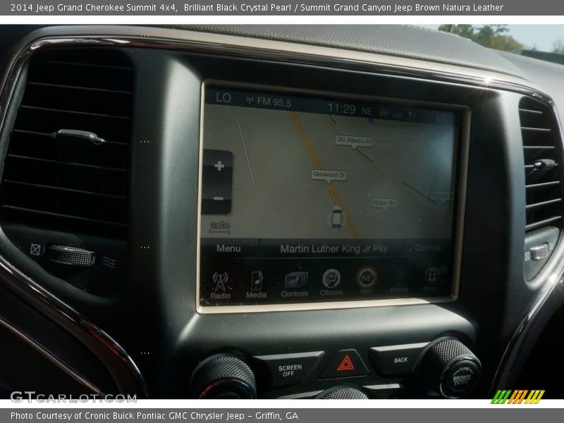 Brilliant Black Crystal Pearl / Summit Grand Canyon Jeep Brown Natura Leather 2014 Jeep Grand Cherokee Summit 4x4