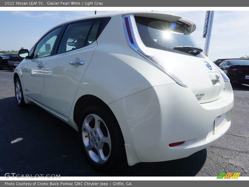 Glacier Pearl White / Light Gray 2012 Nissan LEAF SV