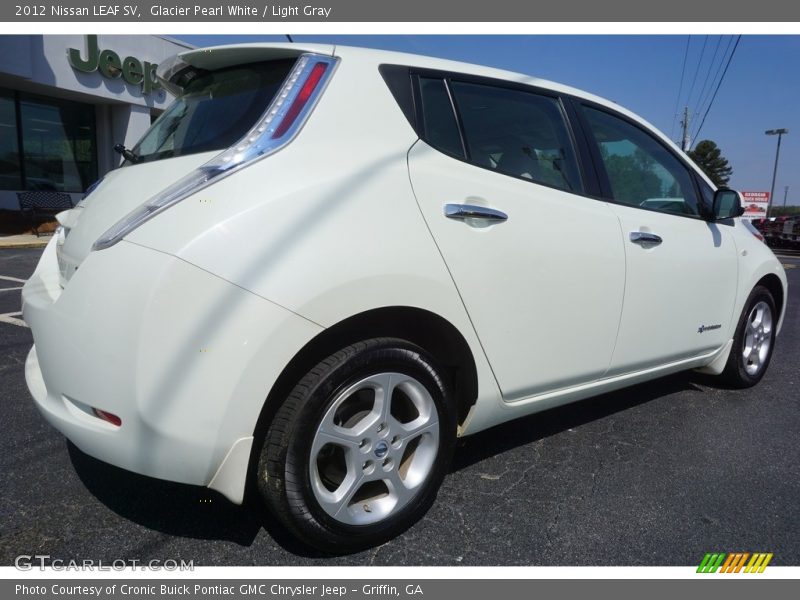 Glacier Pearl White / Light Gray 2012 Nissan LEAF SV
