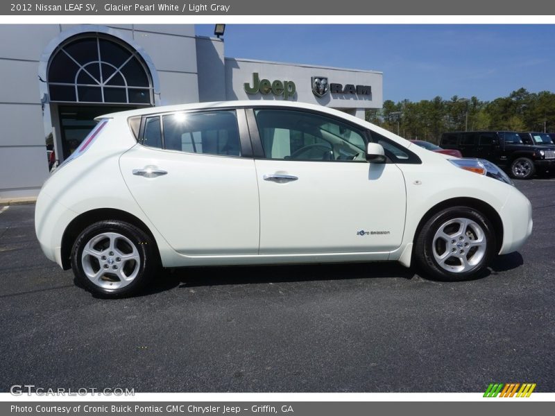 Glacier Pearl White / Light Gray 2012 Nissan LEAF SV