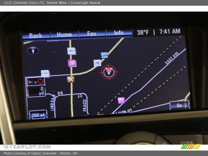 Summit White / Cocoa/Light Neutral 2012 Chevrolet Cruze LTZ