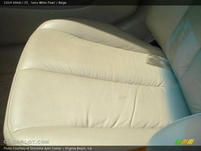 Ivory White Pearl / Beige 2004 Infiniti I 35