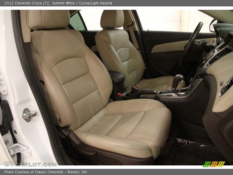 Summit White / Cocoa/Light Neutral 2012 Chevrolet Cruze LTZ