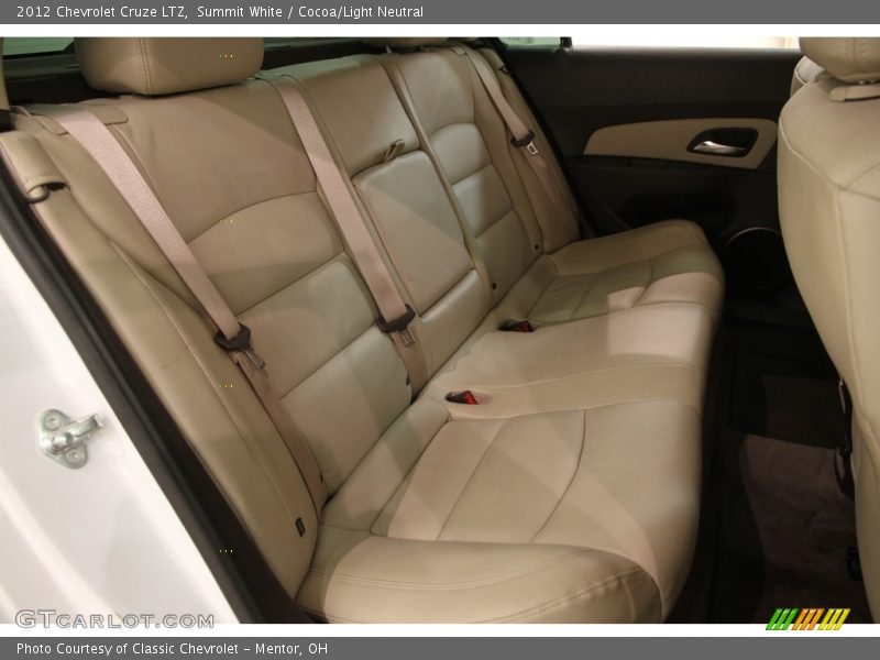 Summit White / Cocoa/Light Neutral 2012 Chevrolet Cruze LTZ