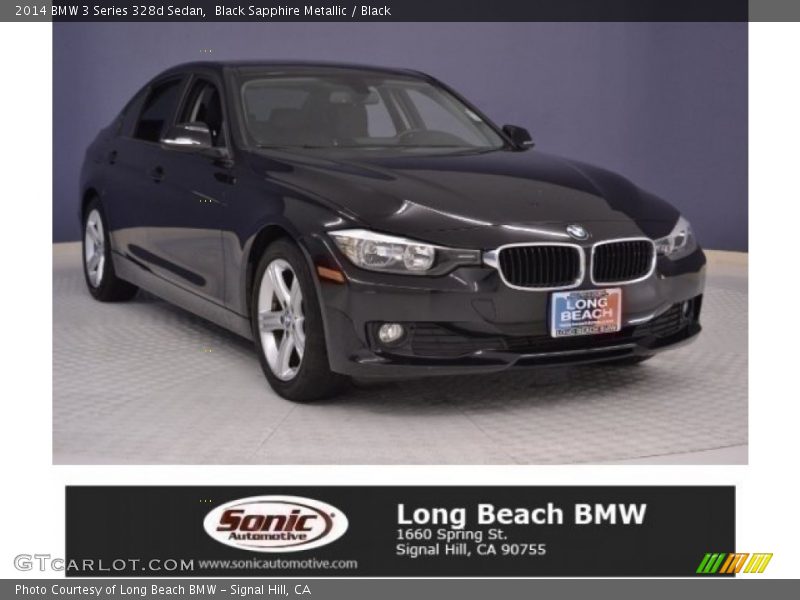 Black Sapphire Metallic / Black 2014 BMW 3 Series 328d Sedan