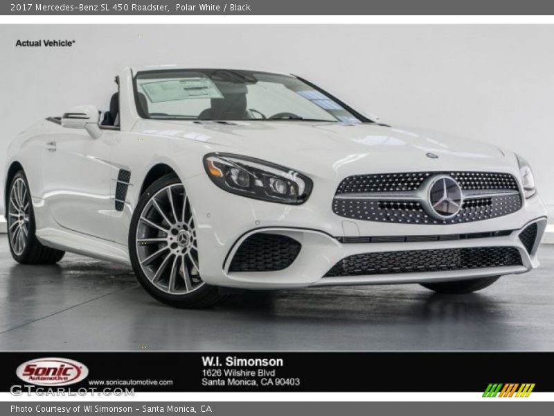 Polar White / Black 2017 Mercedes-Benz SL 450 Roadster