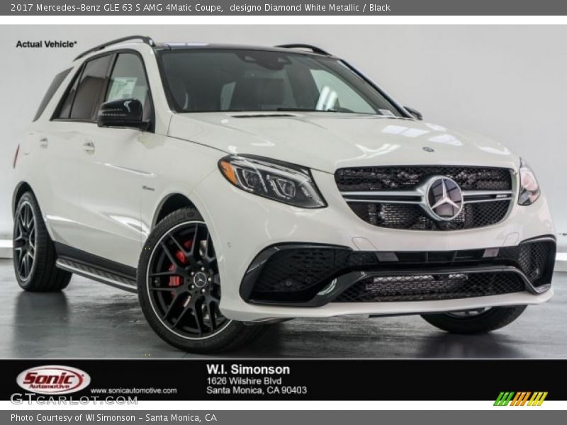 designo Diamond White Metallic / Black 2017 Mercedes-Benz GLE 63 S AMG 4Matic Coupe