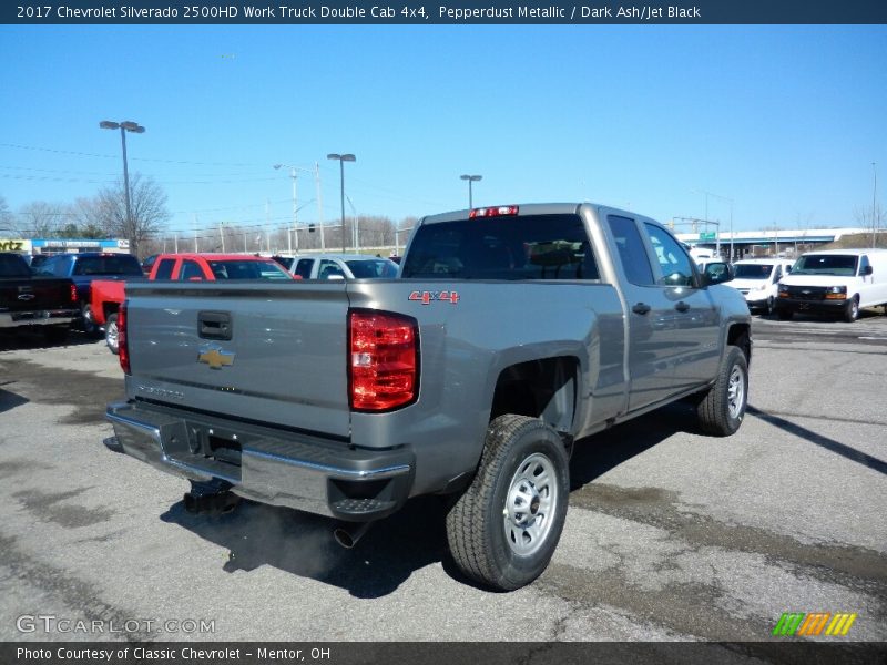 Pepperdust Metallic / Dark Ash/Jet Black 2017 Chevrolet Silverado 2500HD Work Truck Double Cab 4x4