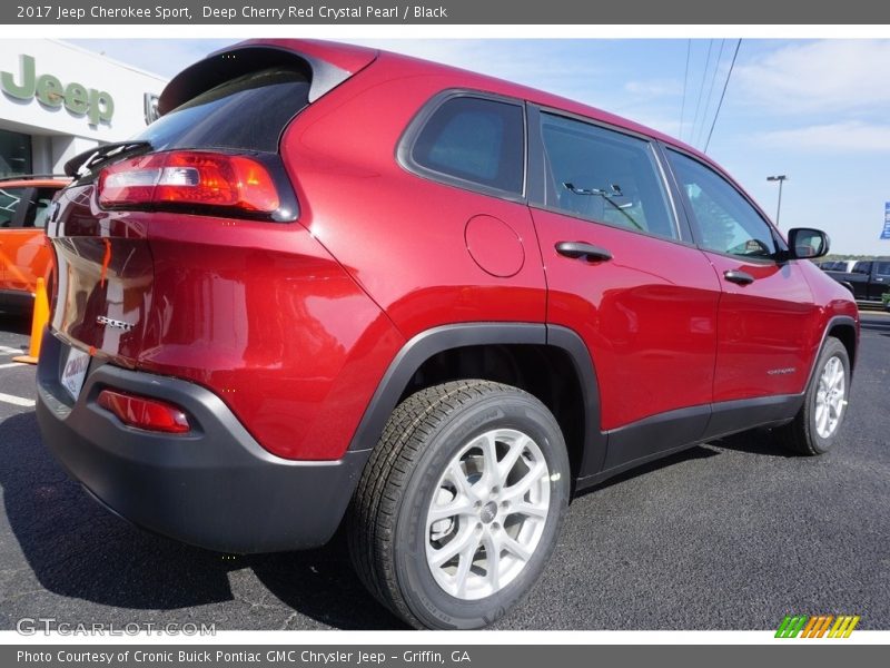 Deep Cherry Red Crystal Pearl / Black 2017 Jeep Cherokee Sport