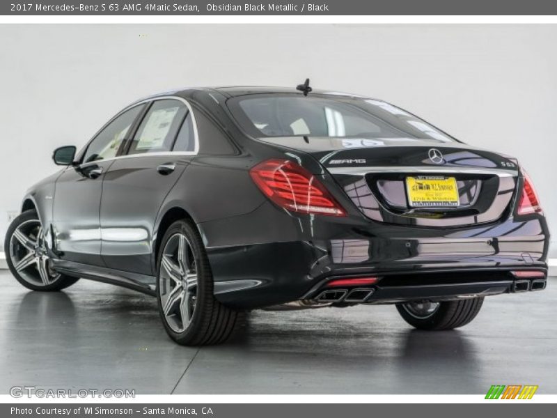 Obsidian Black Metallic / Black 2017 Mercedes-Benz S 63 AMG 4Matic Sedan
