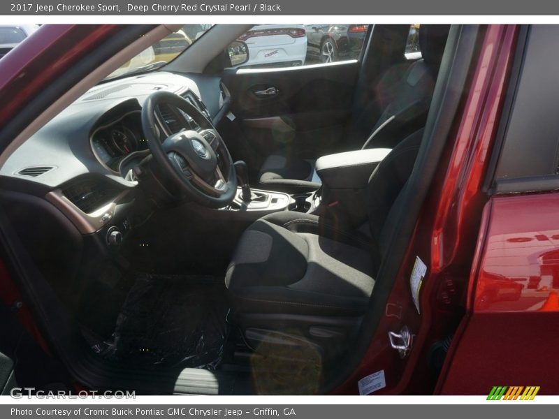 Deep Cherry Red Crystal Pearl / Black 2017 Jeep Cherokee Sport