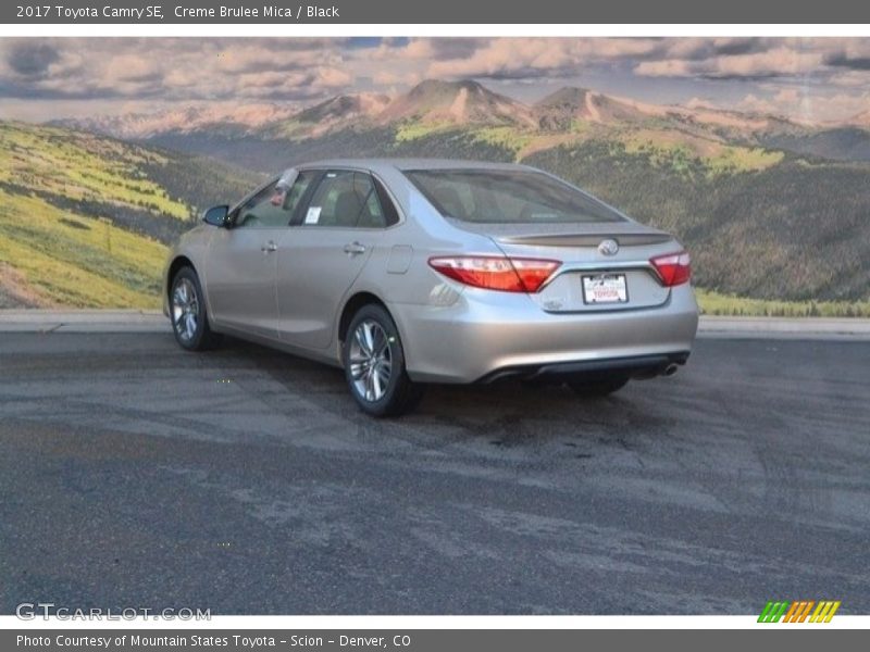 Creme Brulee Mica / Black 2017 Toyota Camry SE