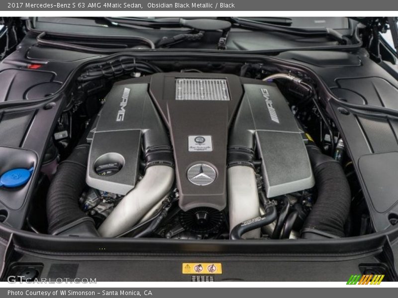  2017 S 63 AMG 4Matic Sedan Engine - 5.5 Liter AMG biturbo DOHC 32-Valve VVT V8