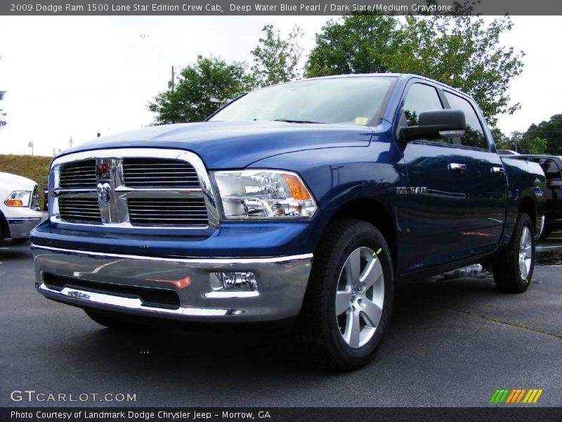 Deep Water Blue Pearl / Dark Slate/Medium Graystone 2009 Dodge Ram 1500 Lone Star Edition Crew Cab