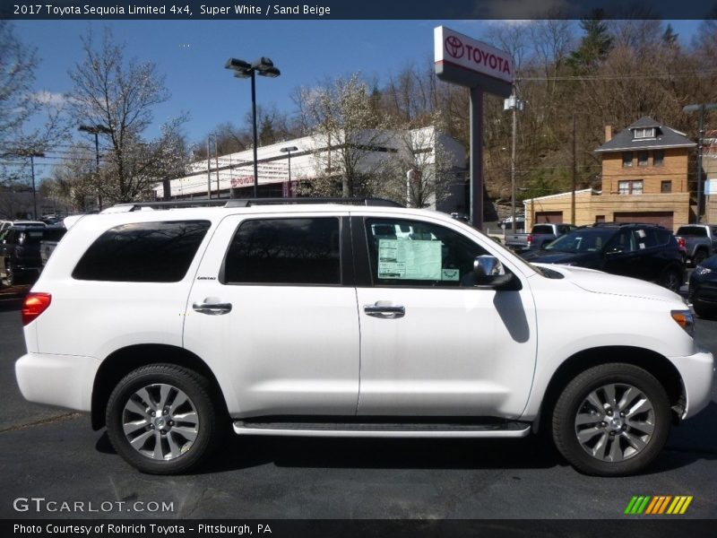 Super White / Sand Beige 2017 Toyota Sequoia Limited 4x4
