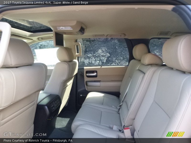 Super White / Sand Beige 2017 Toyota Sequoia Limited 4x4