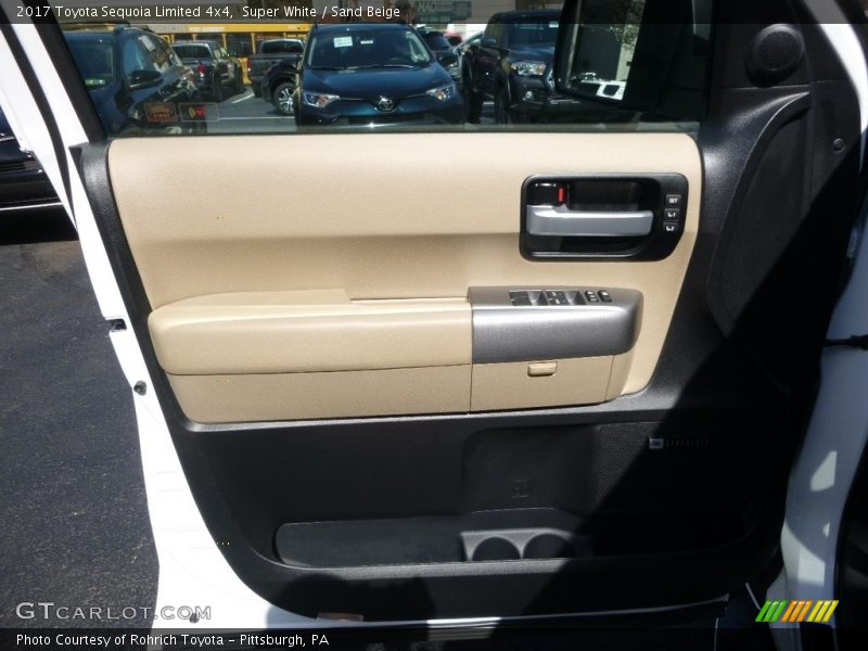 Super White / Sand Beige 2017 Toyota Sequoia Limited 4x4