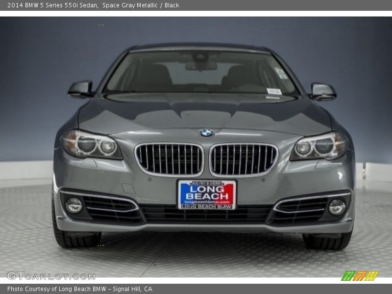 Space Gray Metallic / Black 2014 BMW 5 Series 550i Sedan