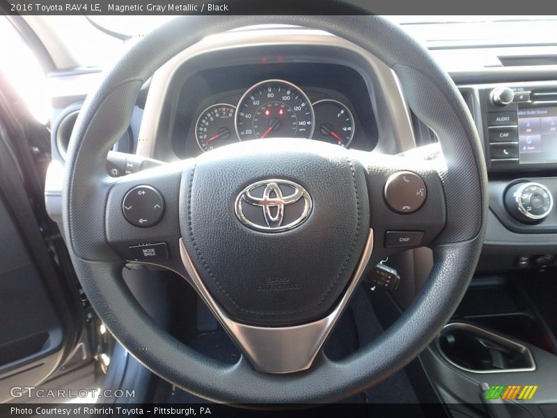 Magnetic Gray Metallic / Black 2016 Toyota RAV4 LE