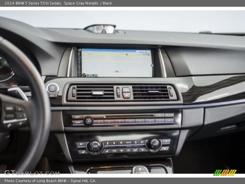 Space Gray Metallic / Black 2014 BMW 5 Series 550i Sedan