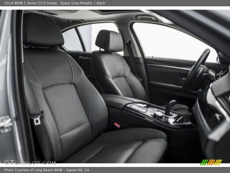 Space Gray Metallic / Black 2014 BMW 5 Series 550i Sedan