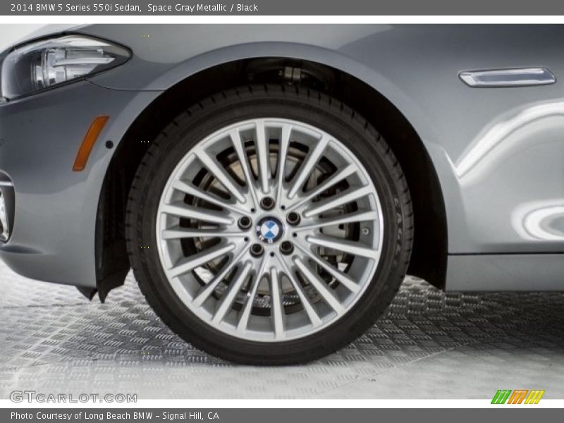 Space Gray Metallic / Black 2014 BMW 5 Series 550i Sedan