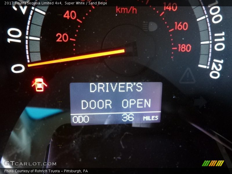 Super White / Sand Beige 2017 Toyota Sequoia Limited 4x4