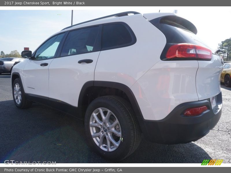 Bright White / Black 2017 Jeep Cherokee Sport