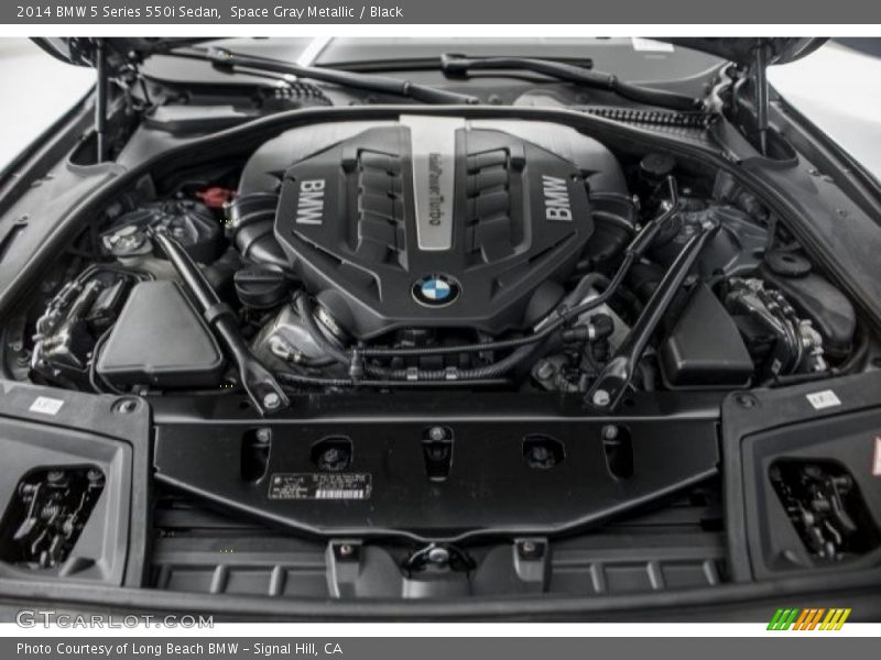Space Gray Metallic / Black 2014 BMW 5 Series 550i Sedan