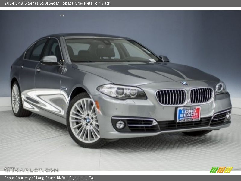 Space Gray Metallic / Black 2014 BMW 5 Series 550i Sedan