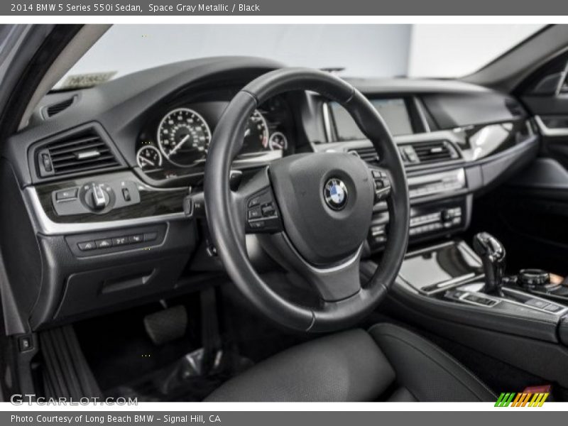 Space Gray Metallic / Black 2014 BMW 5 Series 550i Sedan