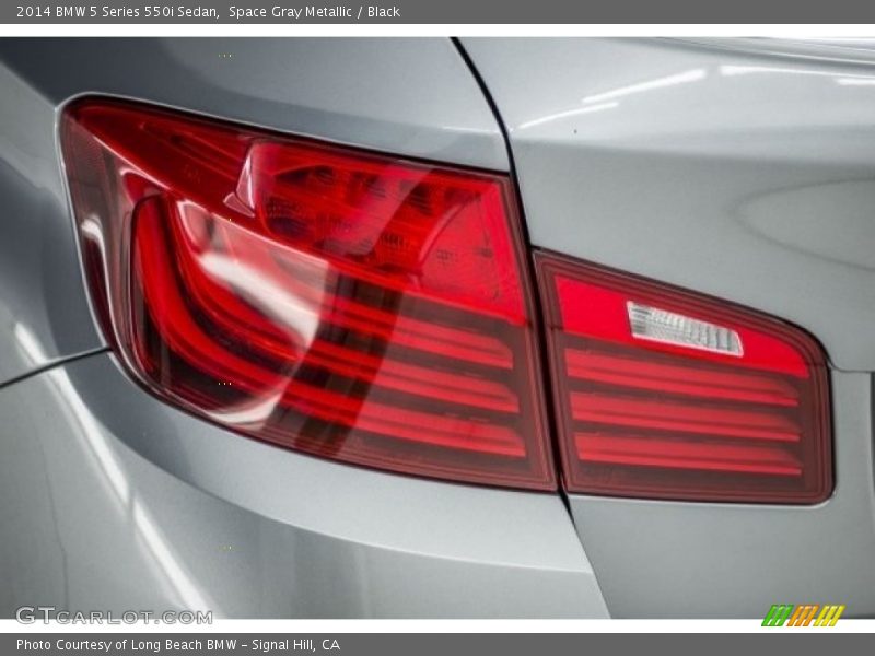 Space Gray Metallic / Black 2014 BMW 5 Series 550i Sedan